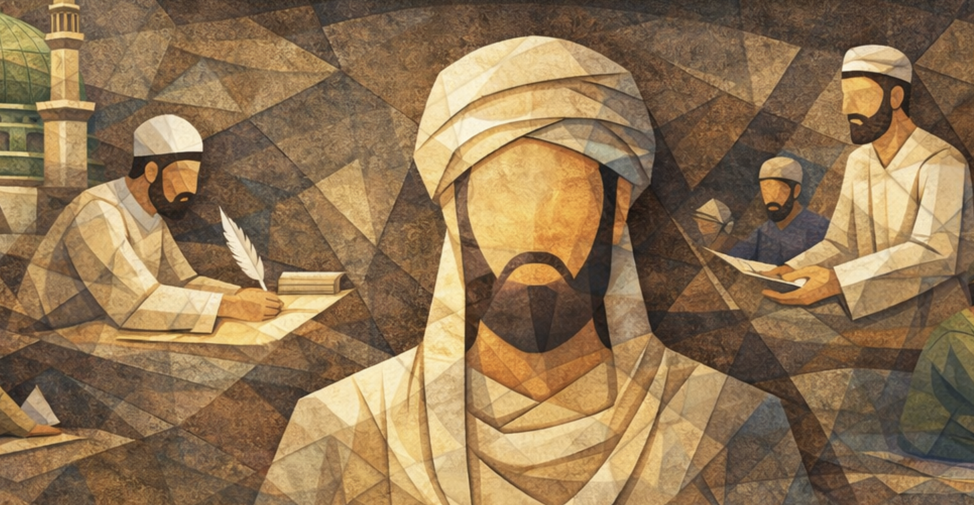 Geometric illustration of the prophet peace be upon him